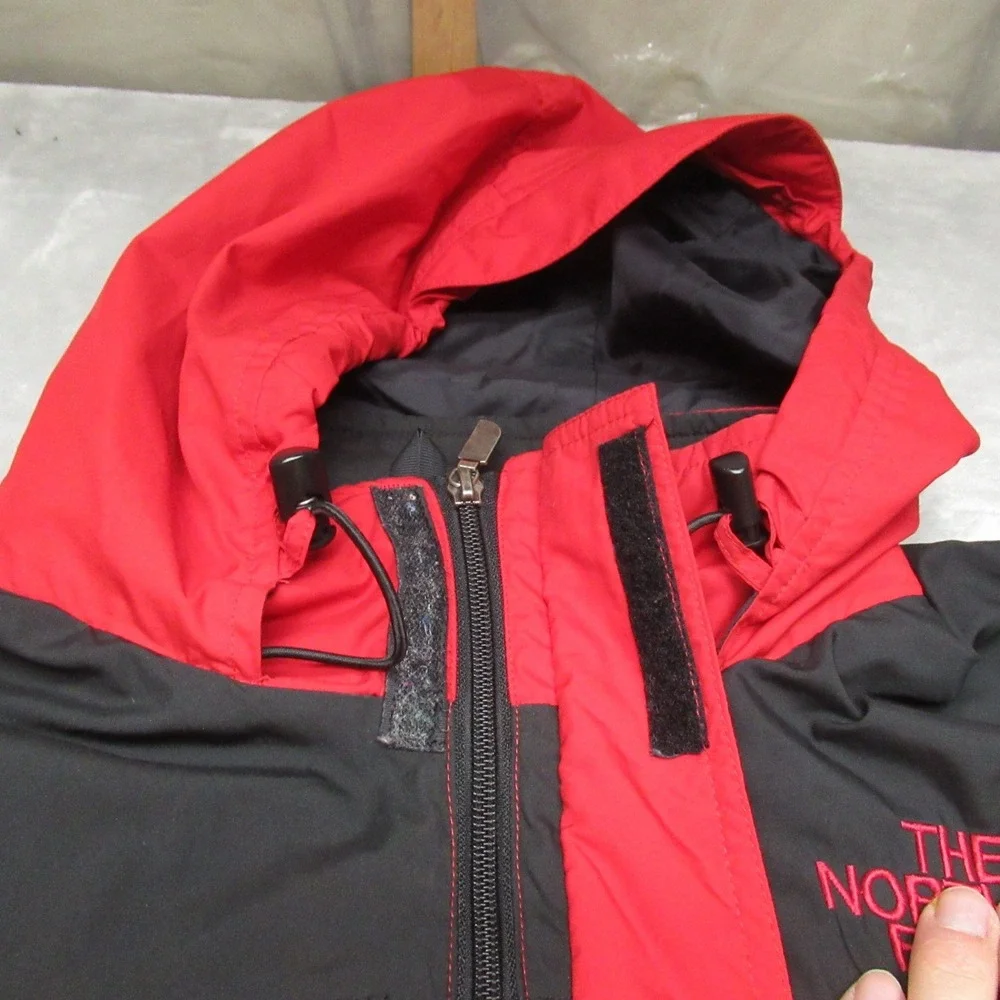North‎ Face Jacket Mens XL Red Full Zip Mesh Lined Shell Rain Wind Layering VTG